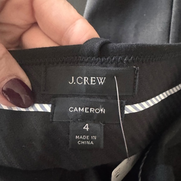 J.Crew - NWT Cameron Pant in Four-Season Stretch Black Sz 4 - Picture 7 of 9